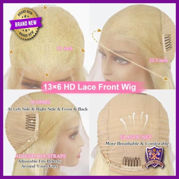 32 Inch Human Hair Lace Front Wig 200 Density Body Wave Glueless